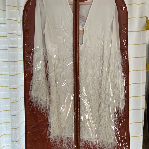 cult gaia Dresses & Skirts - Cult Gaia Evelyn Dress Feather Wedding SMALL